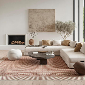 Home Nordic Brick Ivory Area Rug - Easy Clean, Non Shedding, Bed Room, Living Room, Dining Room, Kitchen (8'