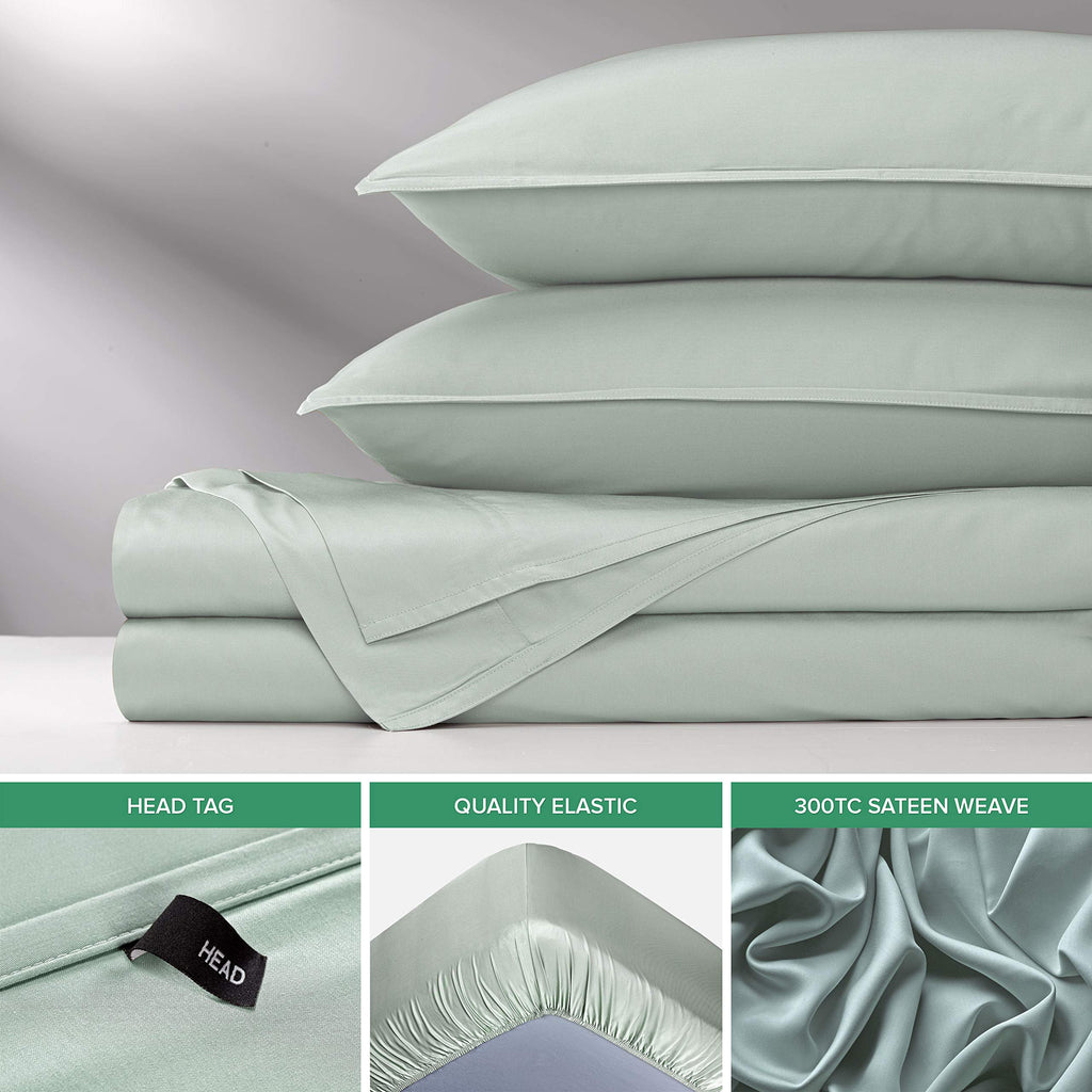 King Sheets by, Genuine 100% Organic Viscose Derived from Bamboo Bed Sheet Set, Luxuriously Soft & Cooling, Double