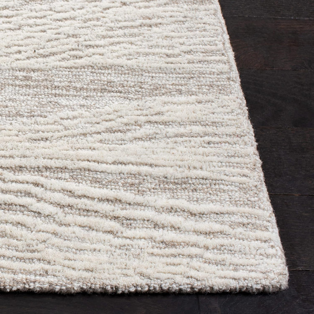Metro Area Rug - 10' x 14', Natural & Ivory, Handmade Modern Wool