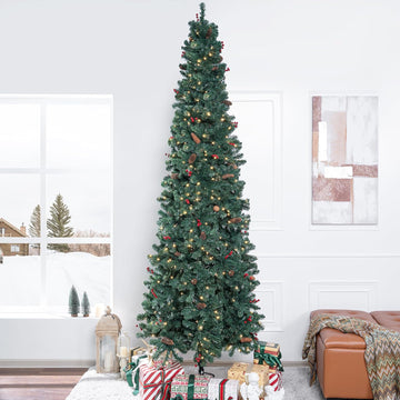 Pencil Christmas Tree with Lights