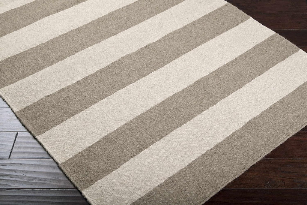 Winchester Wool Living Room, Bedroom Area Rug - Striped - Traditional Transitional Modern Contemporary Minimalist