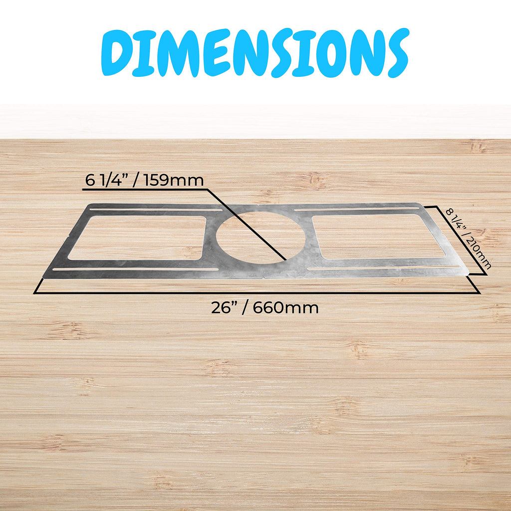 6 Pack - New Construction Mounting Plate for 6 Inch LED Downlight - Slim Steel Rough in Plate/Bracket - Made
