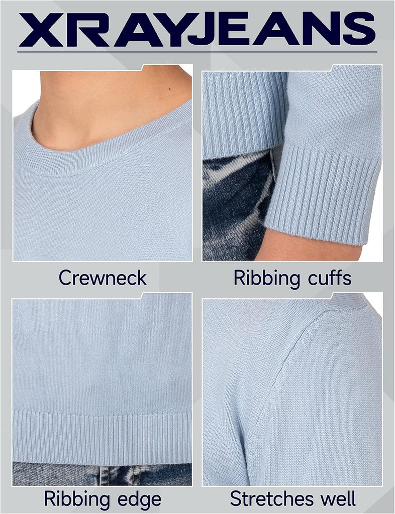 Boys Crewneck Sweater, School Uniform Big Boys' & Little Kids Youth Crew Neck Long Sleeve Pullover