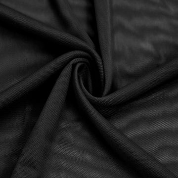 60" Wide Poly Spandex Lace Power Mesh Fabric by The Yard- (100 GSM), Lightweight, 4-Way Stretch, Breathable - for