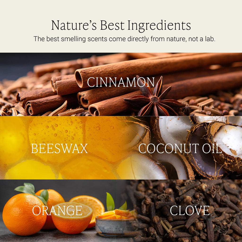 Co Wood Wick Beeswax Candle, Cinnamon Orange Clove