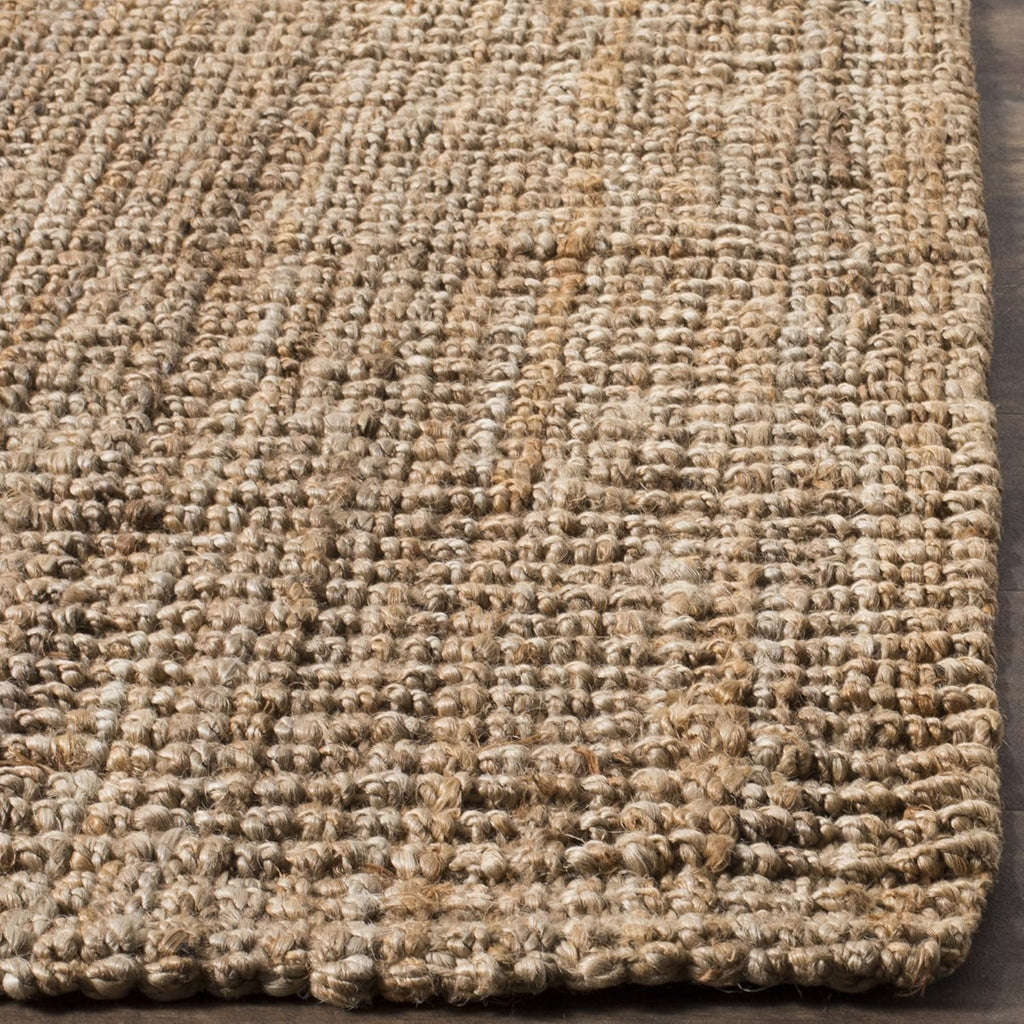 Area Rug 9x12 - Natural Fiber - Large - Natural Brown, Handmade Jute, Farmhouse Style, Chunky Textured Thick Pile