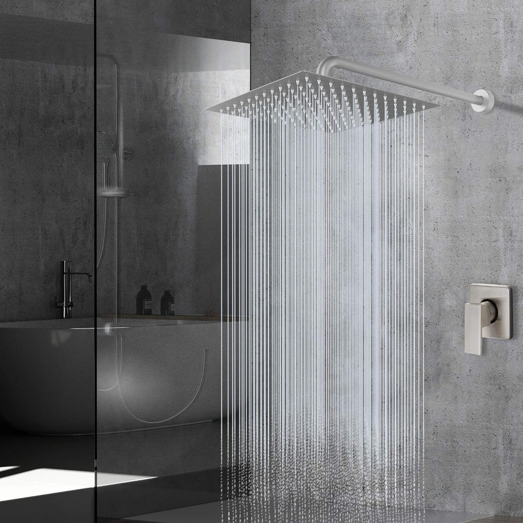 Rain Shower Head - High Flow Large Rainfall Shower Heads Made of Stainless Steel