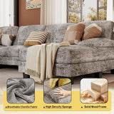 Sectional Couches for Living Room, U Shaped Couch with Chenille Fabric