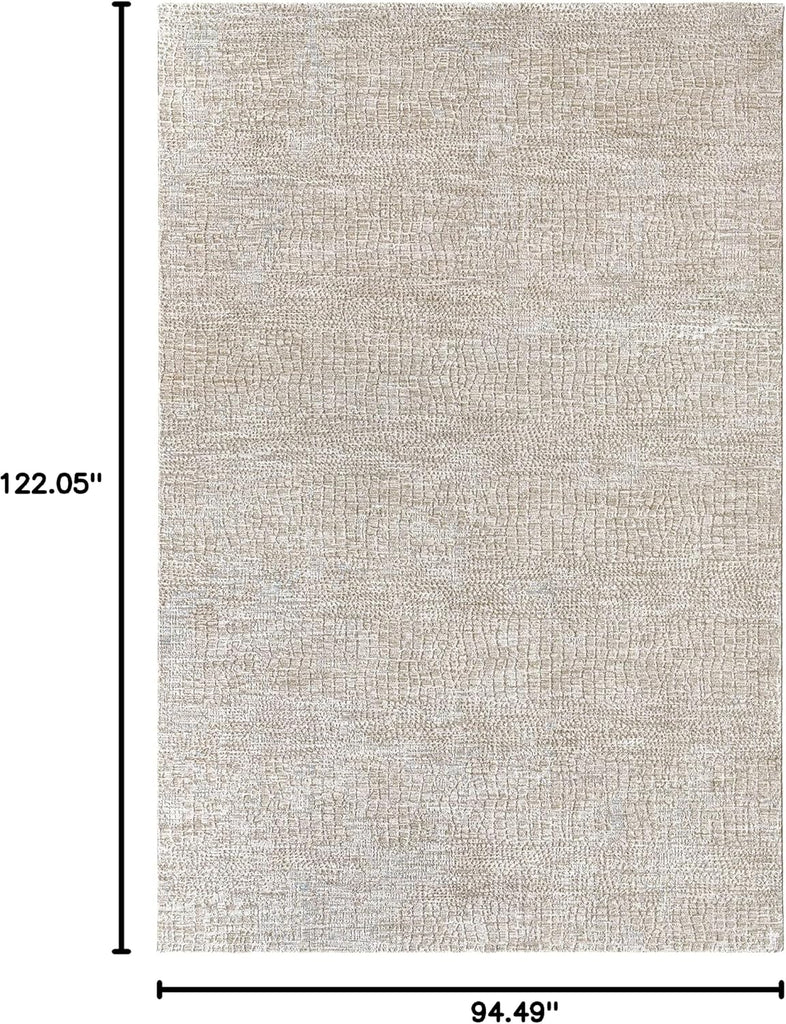 ShangriLa Living Room, Bedroom Area Rug - Abstract Distressed Faded - Contemporary Modern Minimalist Transitional