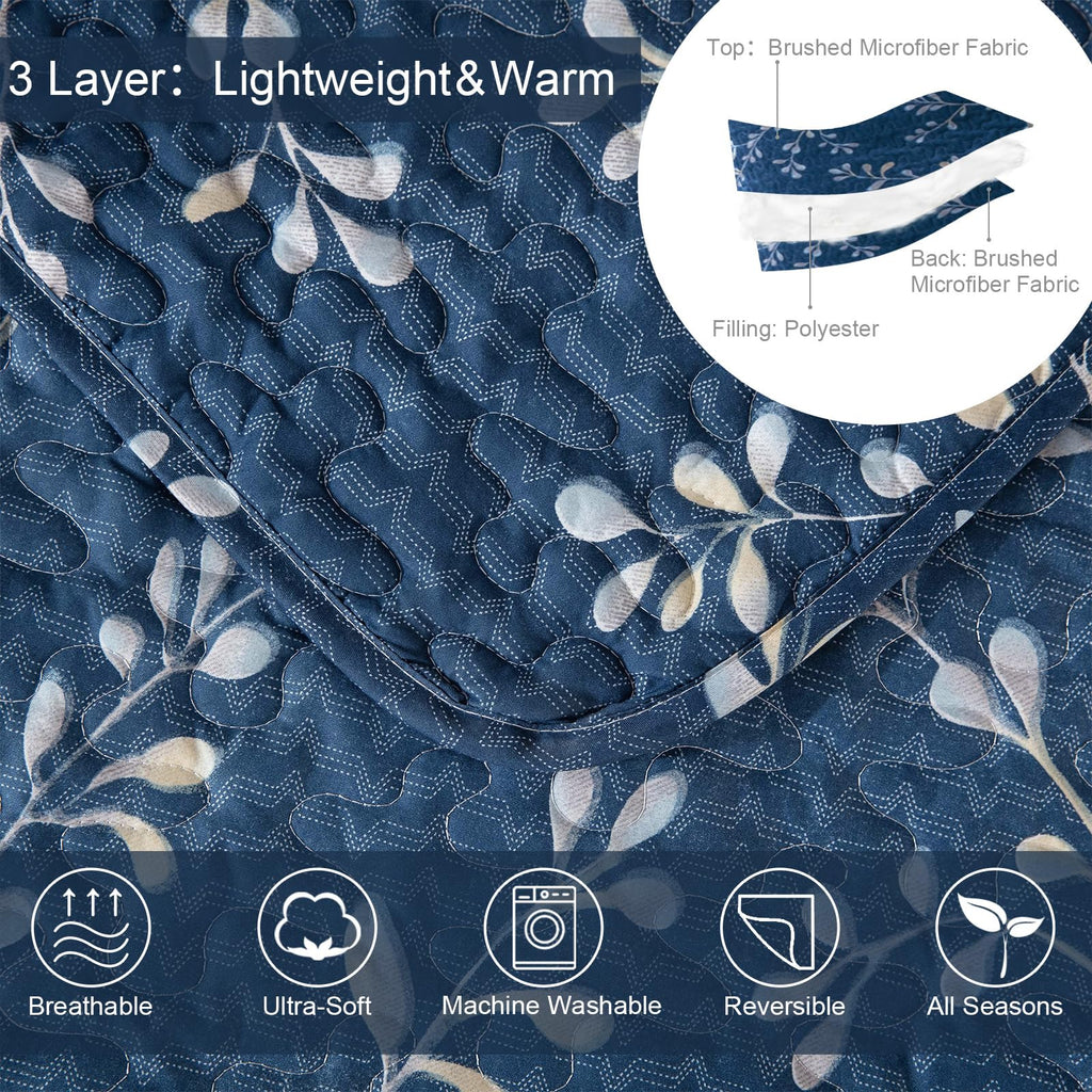 Reversible Boho Quilt Navy