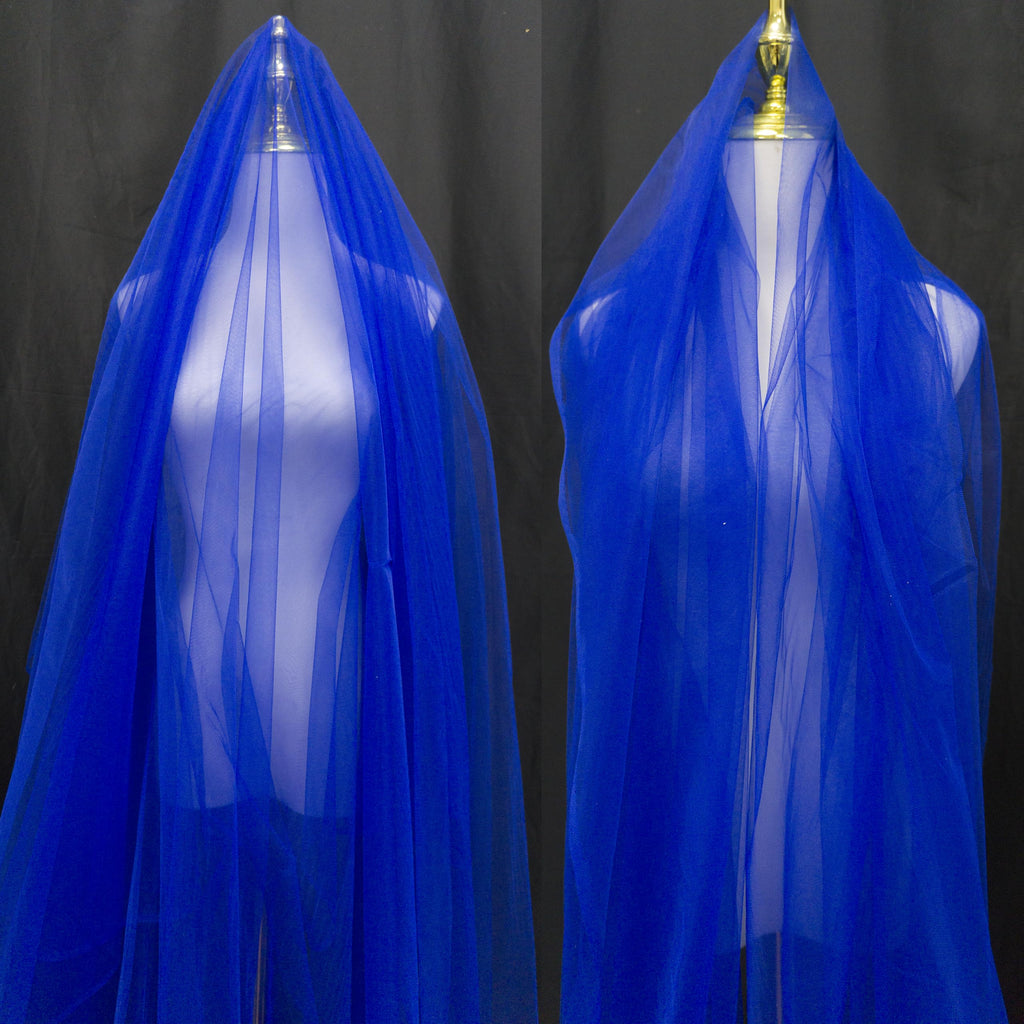 Royal Blue Tulle Fabric 59" x 3 Yards Soft Sheer Mesh for Wedding Party Decor, Tutu Skirt & DIY Project