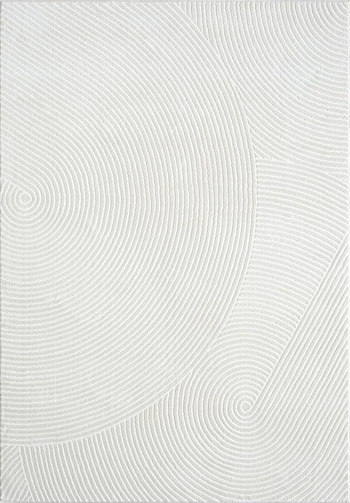 5x8 Neutral Cream Area Rug 5' x 8' | White Luxury Zen Carpet | Minimalist Ivory Rugs for Bedroom, Living Room and Dining