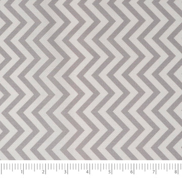 100% Cotton, 44" Wide, DIY Project Quilt and Craft Fabric for Sewing, Cut by the Yard, Zigzag Steel