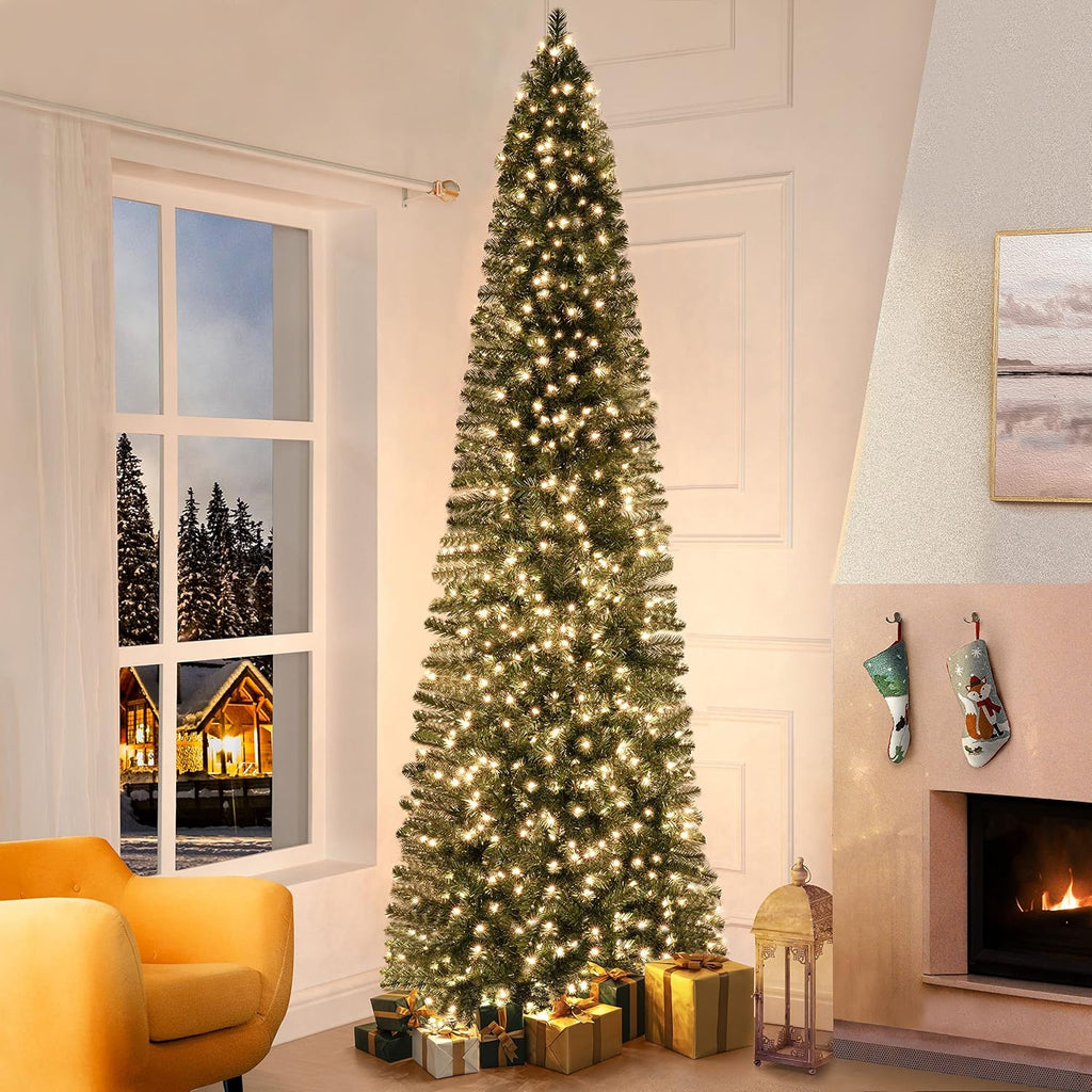 Vienna Prelit Slim Artificial Christmas Tree with Lights