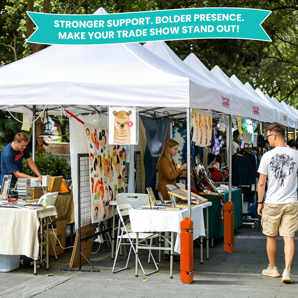 180 lbs Tall Large-Capacity Canopy Weights, Holds Up to 180 lbs with Sand+Water, Up to 100 lbs with Water, Heavy Duty