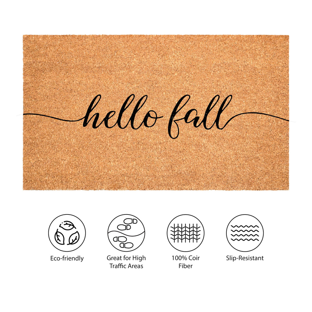 Hello Fall Doormat, 17" x 29"