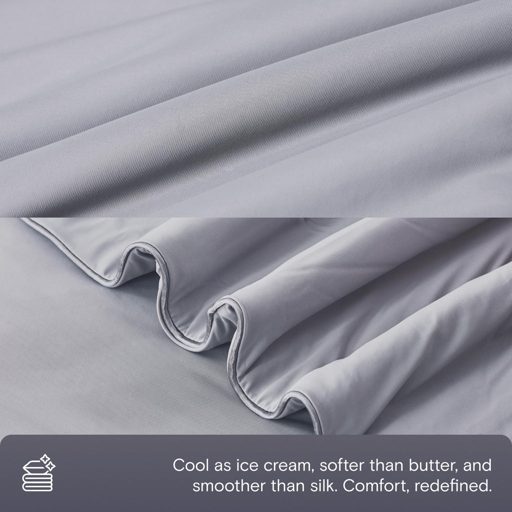 DOZ Lightweight Cooling Comforter, Cooling Blanket for Hot Sleepers and Night Sweats, Q-Max Over 0.4, Cool to The