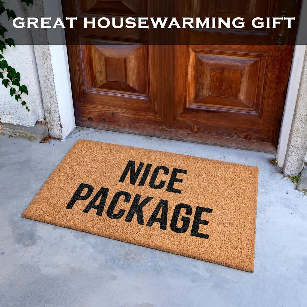 Nice Package Doormat 30x17 Inch, Welcome Mat Outdoor Funny Front Door Mat | Funny Home Decor, Conversation Starter