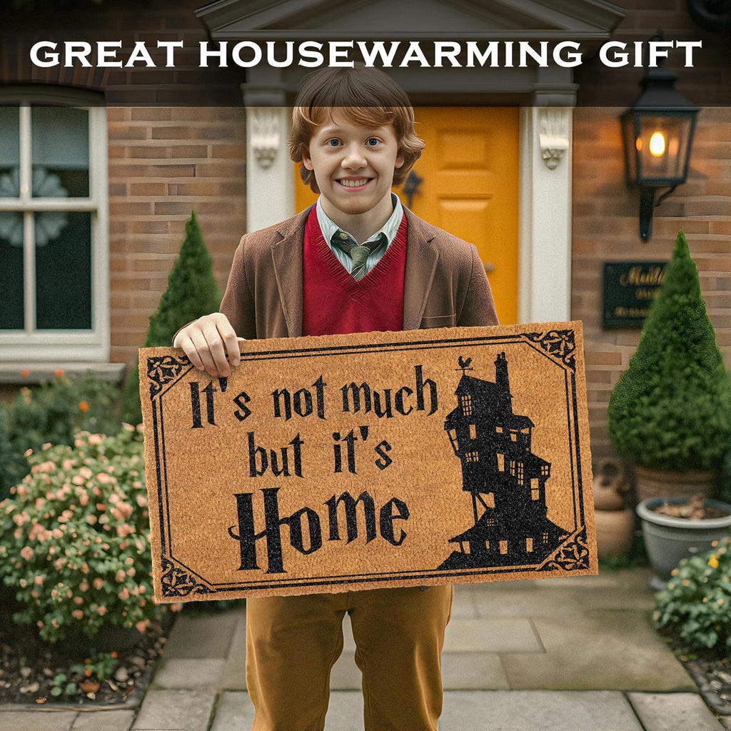 It's Not Much but It's Home Door Mat 30x17 Inch, Nerdy Welcome Mat Coir | Funny Entryway Decor, Fantasy Fan Gift