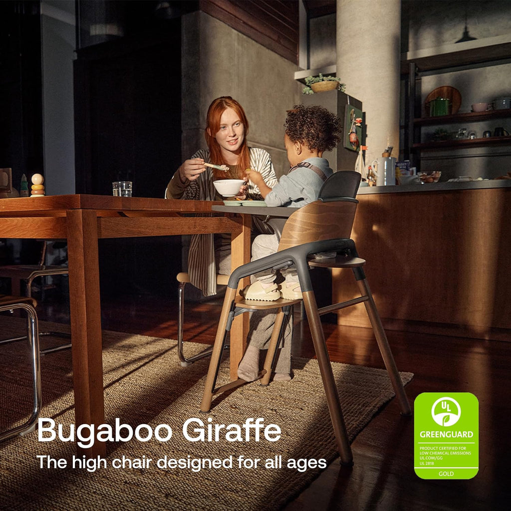 Giraffe Wooden Baby High Chair Adjustable Ergonomic Design