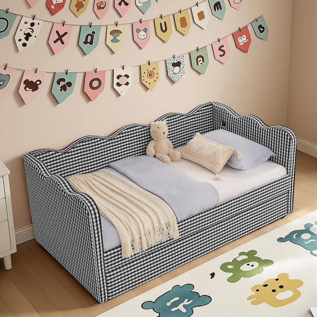 Full Size Upholstery Daybed with Trundle and Usb Full to King Design a Mknz