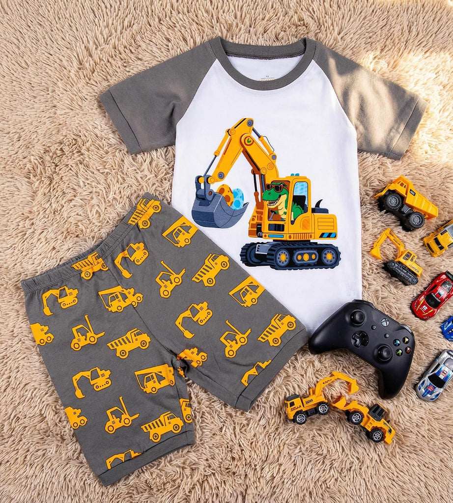 Cotton Toddler Boys Clothes Kids Outfits Short Sleeve Set