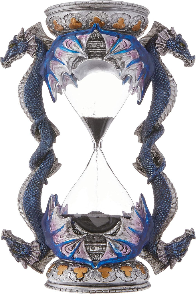 WU70646 Death's Door Dragon Gothic Decor Statue Hourglass Sand Timer, 6 Inch, Single