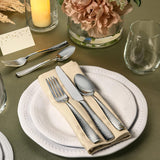 40-Piece Hammered Stainless Steel 18/10 Flatware Silverware Set, Service for 8 (40-Piece Set)