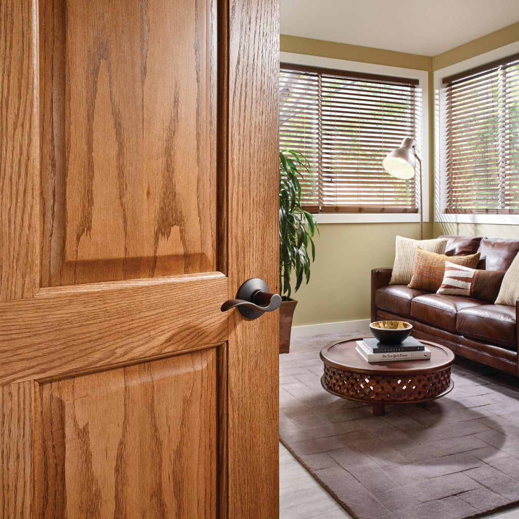 Accent Hall/Closet Passage Door Handle, Reversible, Aged Bronze