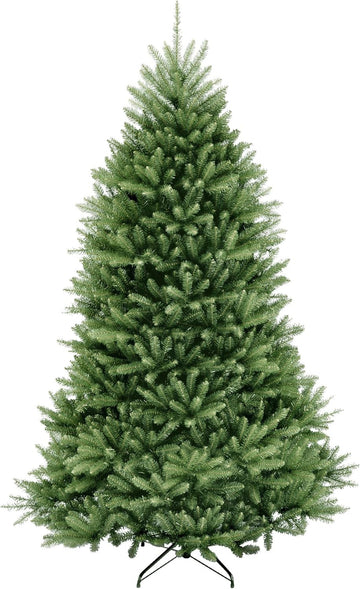 Tree Company 7.5ft Unlit Dunhill Fir Artificial Christmas Tree | 2,514 Tips, Includes Stand, Green