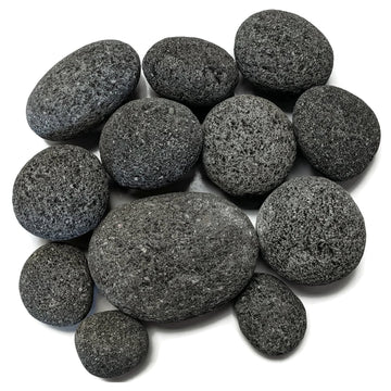 Tumbled Lava Rocks for Fire Pits, X-Large (3-5 in), 10 Lbs