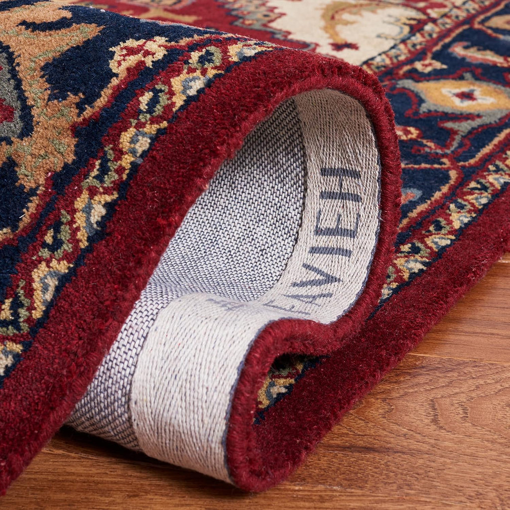 Area Rug 9x12 - Heritage - Large - Red, Handmade Wool, Traditional Oriental Medallion Design