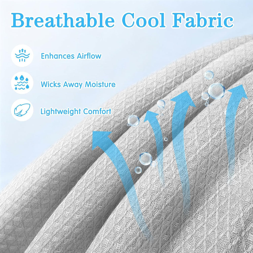 Cooling Blankets for Hot Sleepers and Night Sweats, Cool Summer Blanket, Rayon Made from Bamboo, Silky Soft