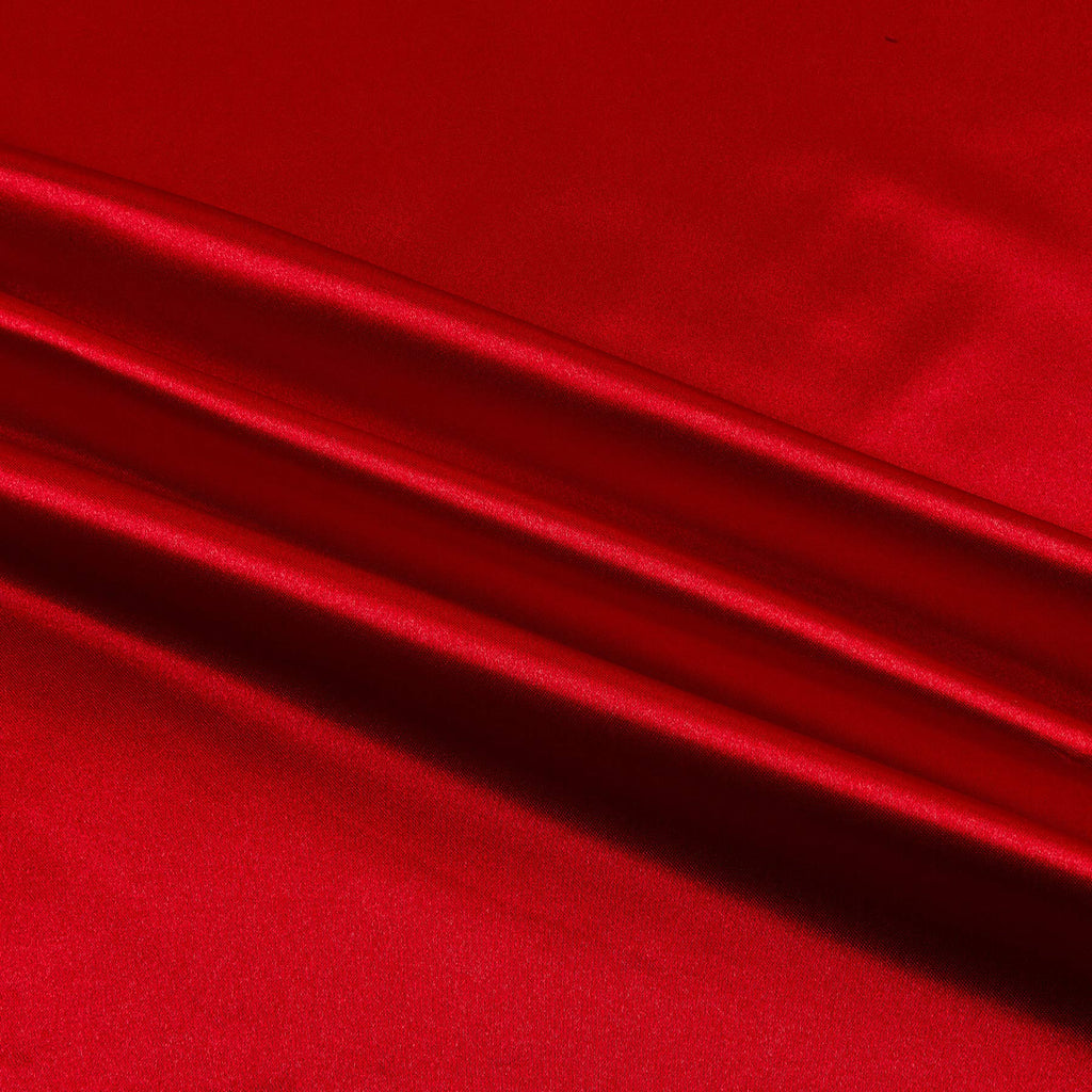 Bridal Satin Red, Fabric by the Yard
