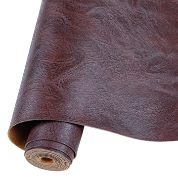 Faux Leather Fabric Sheet, 15" x 53" (40cm x 135cm) Inches, Textured Surface Synthetic Material for DIY Crafts