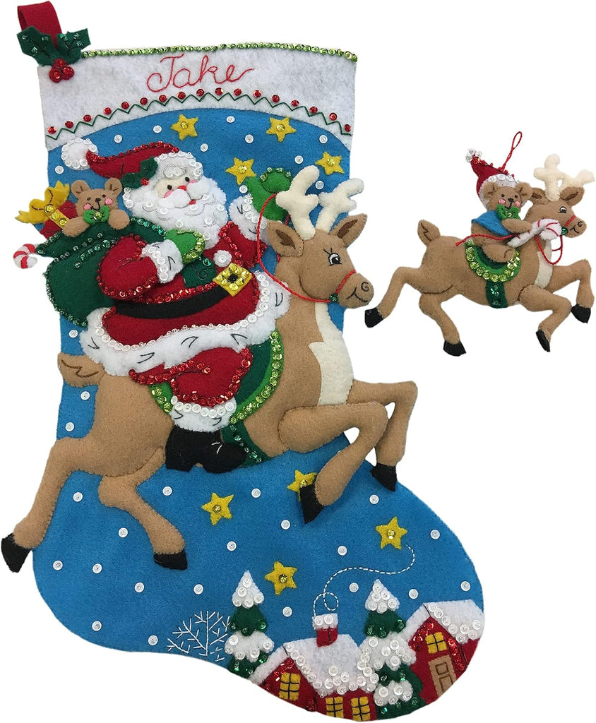 86816 Reindeer Santa Stocking Kit