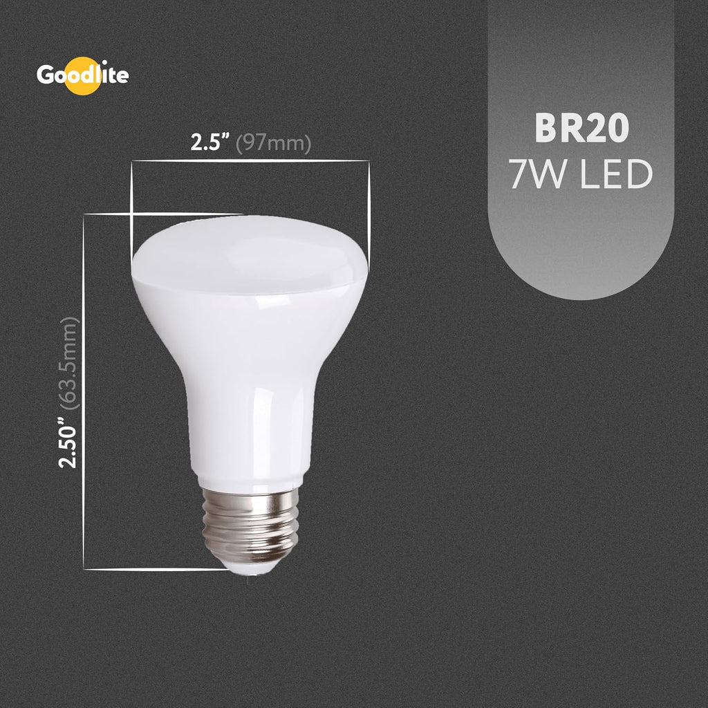 Led 6W (50W Equivalent) 530 lm BR20 Recessed Light Bulbdimmable Warm White Flood Light