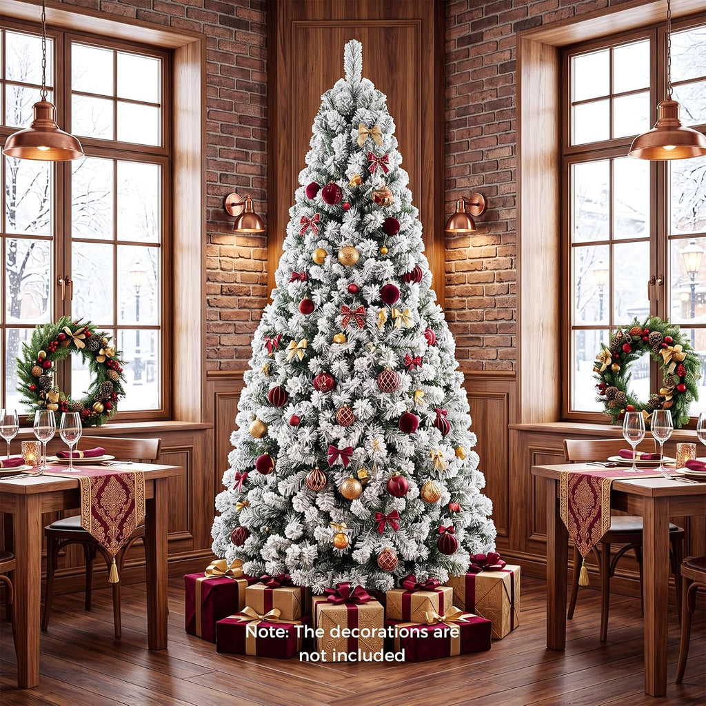 Unlit Snow Flocked Artificial Christmas Tree