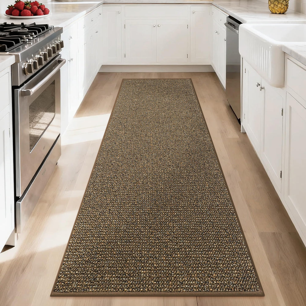 Hallway Runner Rugs, Hallway Rug Non-Slip Washable, Brown