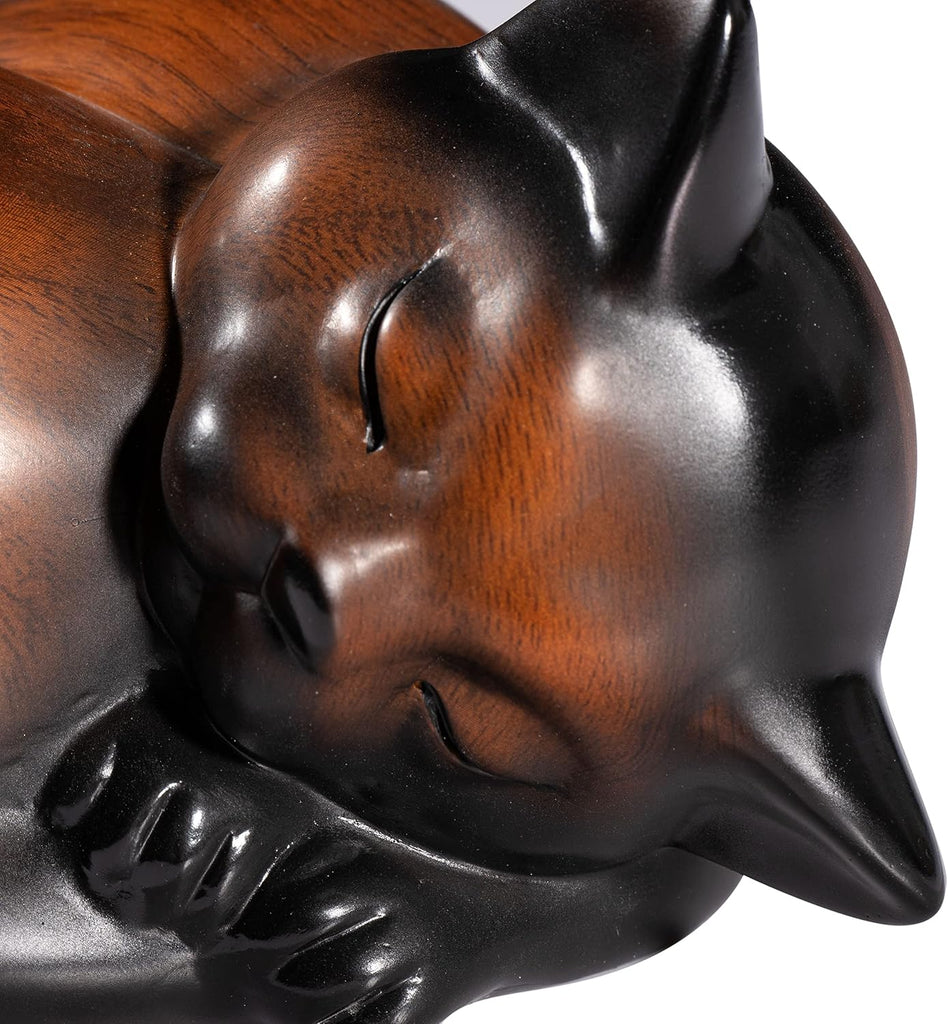 Pet Urns, Sleeping Resin Cremation Cat Urn, Cat Urns for Ashes, Small Animal Urn