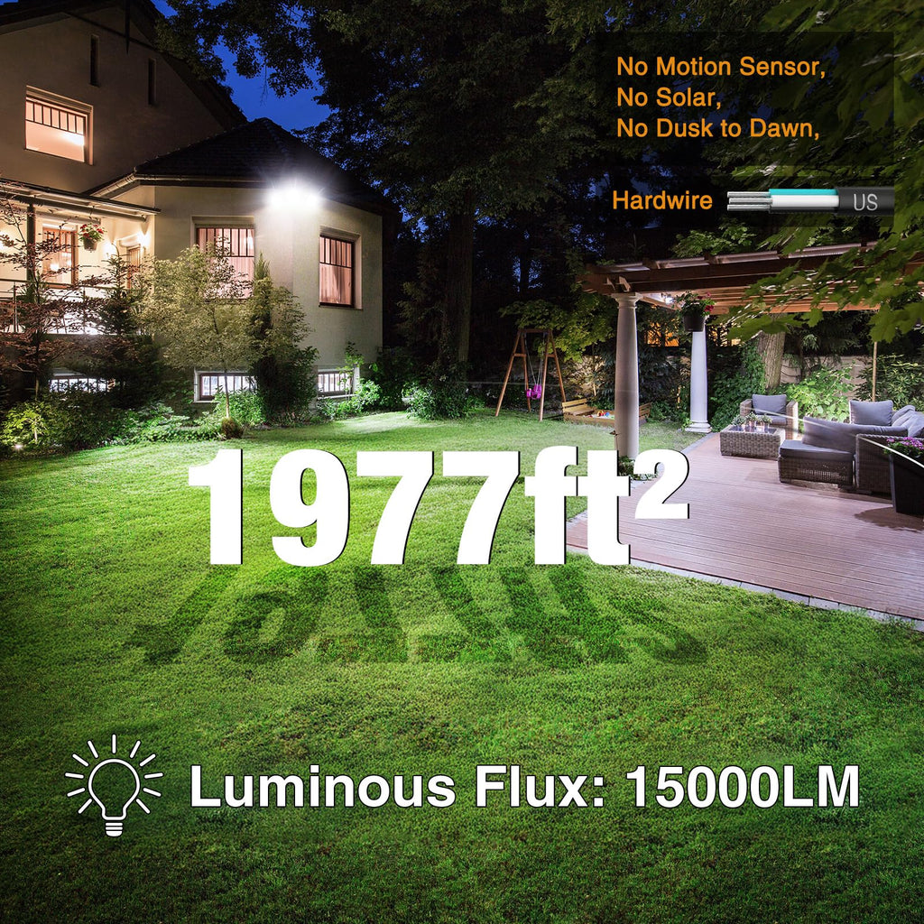 LED Security Light, Outdoor Flood Light Switch Controlled, IP65 Waterproof LED Exterior Floodlight
