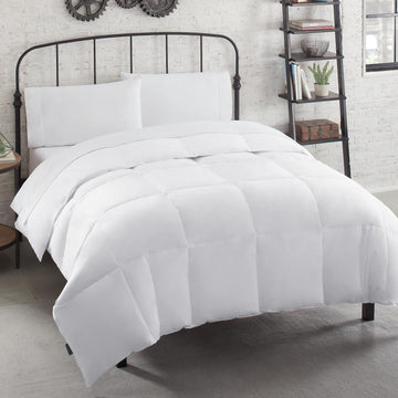 Soft and Natural Breathable Down Feather Fill Bedding Comforter Duvet Insert with 4 Corner Loops for All Season