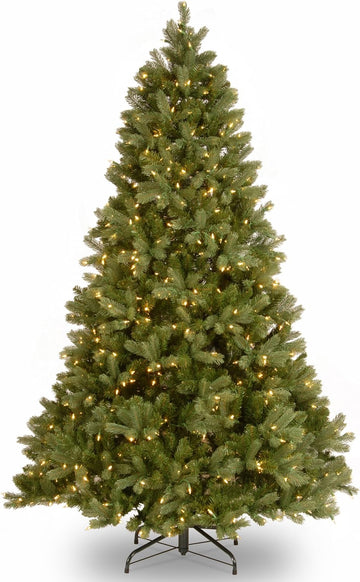 Tree Company 7.5ft Pre-Lit Downswept Douglas Fir Christmas Tree | 750 LED Lights, 1,867 Tips, 10 Light Functions