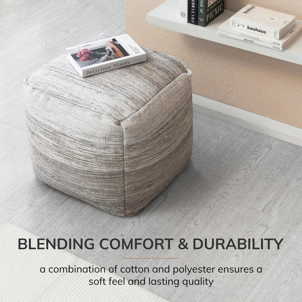 20" H x 20" W Handmade Pouf Ottoman & Couch