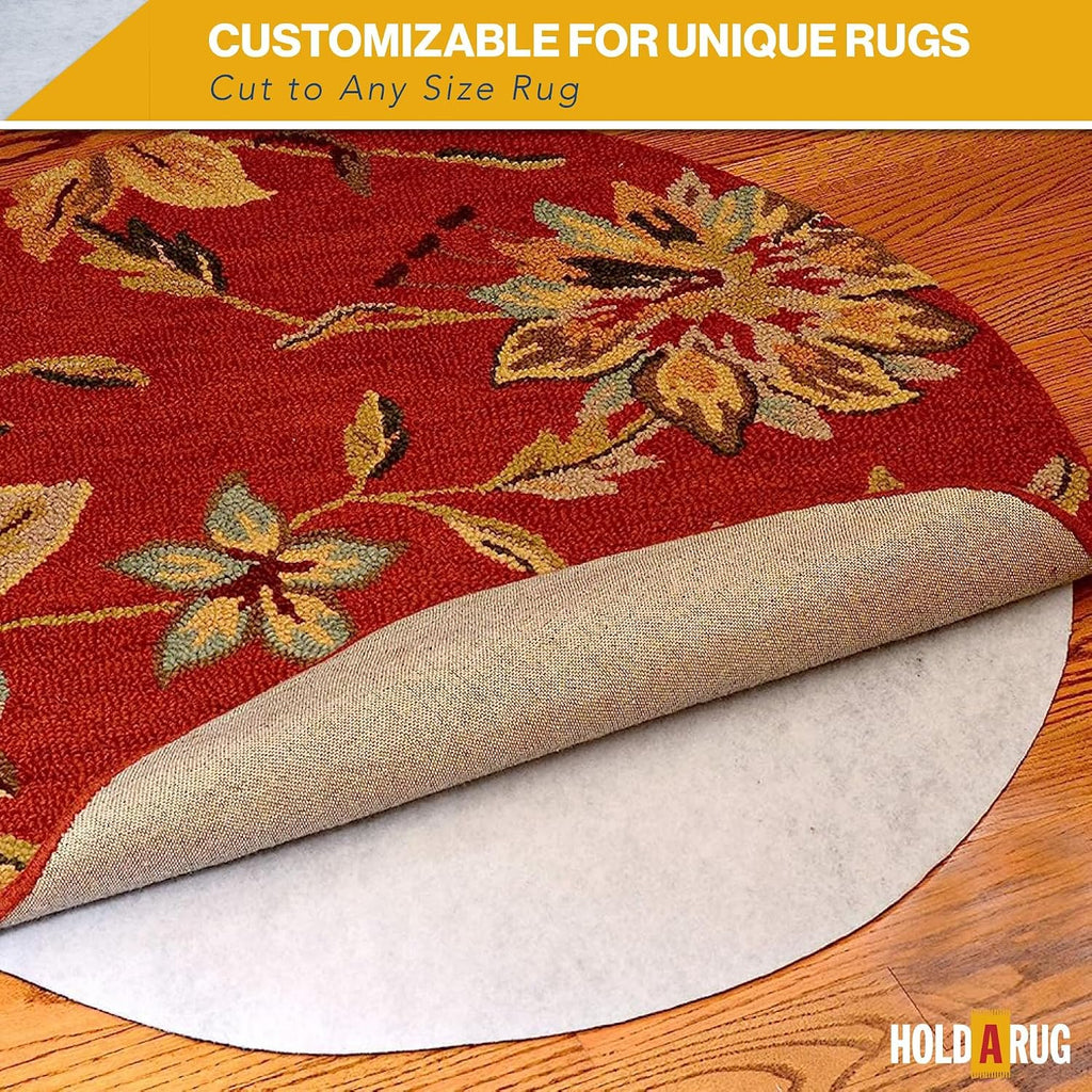 3' x 5' - Non-Slip Rug Pad, Non Skid Pads for Hardwood, Vinyl, Tile, Laminate Floors, Keep Area Rugs - Set of 15