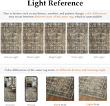Brown Runner Rug 2x8 Vintage Area Carpet Hallway Long Indoor Kitchen Washable Living Room Low Pile T