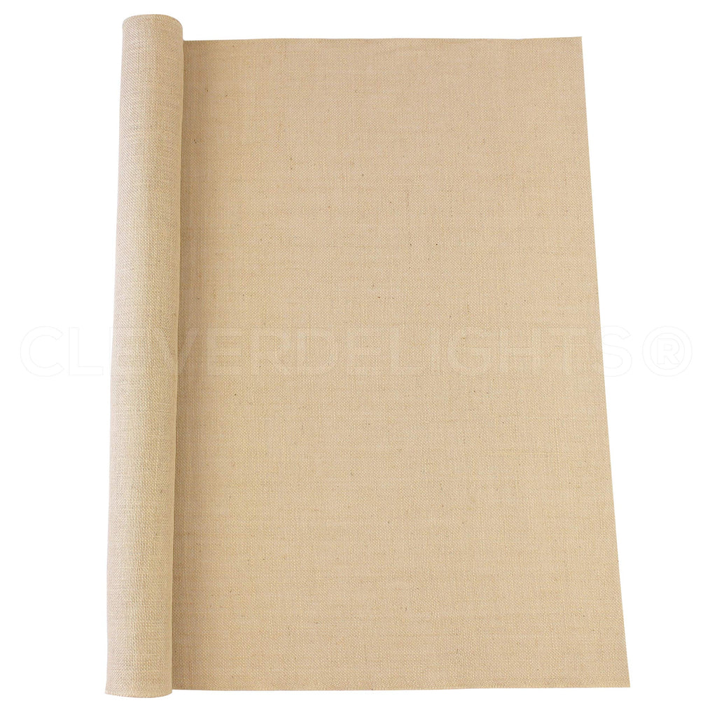 36" Premium Burlap Roll - 25 Yards - No-Fray Finished Edges