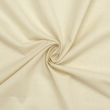 118/120" Wide 100% Cotton Permanent Press Backing for Quilt, Craft, Sheet, Curtain, Cut by Yard, Unbleached White