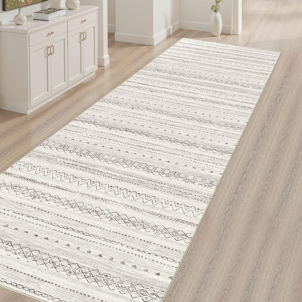 Hallway Runner Rugs Washable Boho Moroccan Soft Rug