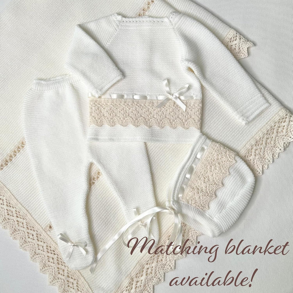 Baby Knitted Clothes Set, Coming Home Infant Knit Outfit for Boys and Girls